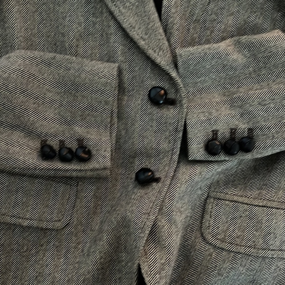 JCREW | Brown Herringbone Wool Jacket Size 6 - Picture 9 of 9